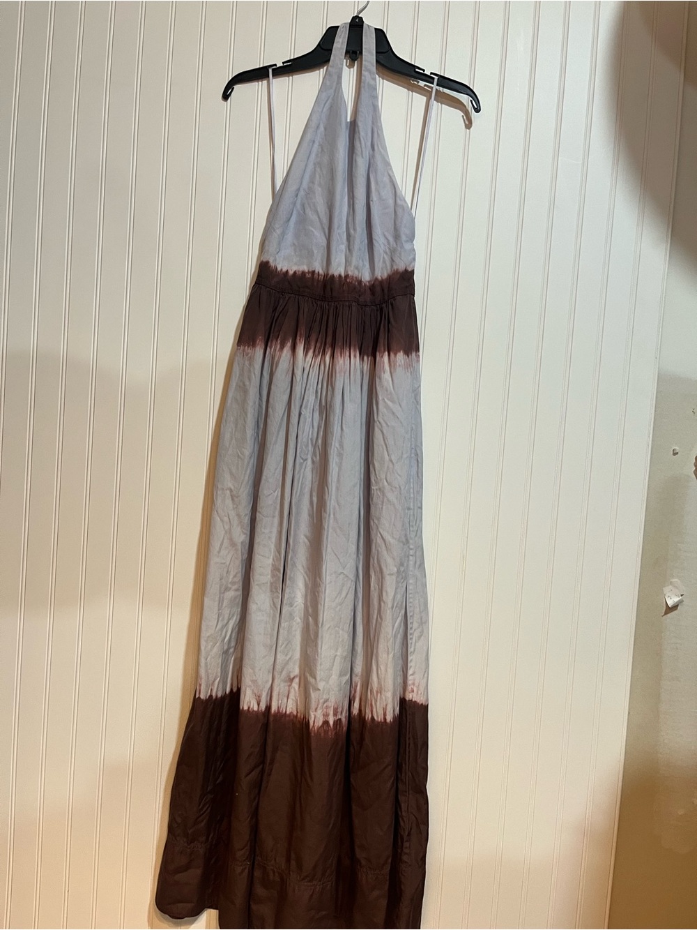 A.L.C. Lilac and Brown Dip-Dye Halter Maxi Dress - Picture 5 of 7